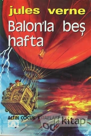 Balonla Beş hafta kitabının kapağı