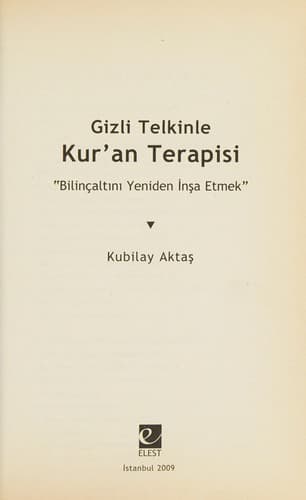 Gizli Telkinle Kur’an Terapisi kitabının kapağı