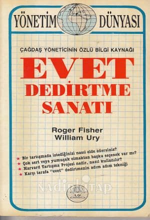 Evet Dedirtme Sanatı ROGER FiSHER kitabının kapağı