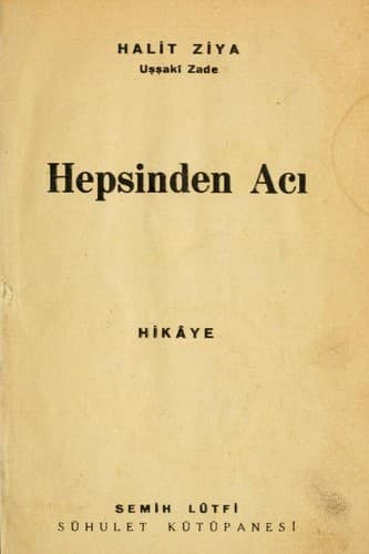 HEPSİNDEN ACI kitabının kapağı
